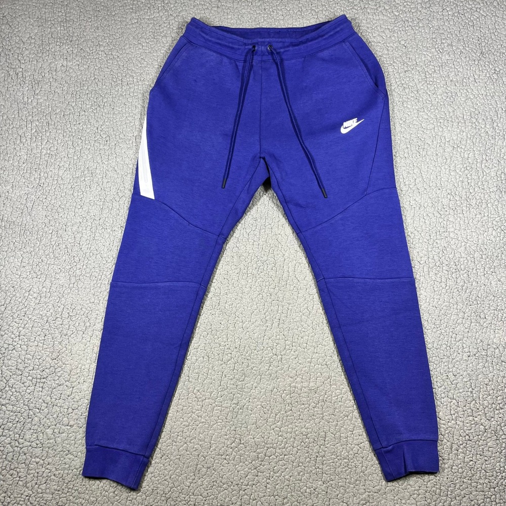 Nike Tech Fleece Joggers Men S Slim Fit Tapered Royal Blue Sportswear 805162-590